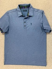 William Murray Short Sleeve Classic Golf Polo Shirt (Men's Medium) Blue