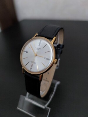 Poljot De Luxe Extra SLIM Watch Men's Russian USSR Mechanical Vintage Rare