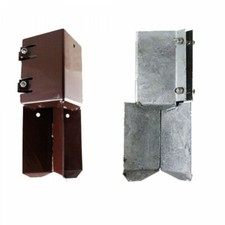 CONCRETE IN SHOE Fence Post Support Anchor Holder | Oxide or Galv | ALL SIZES