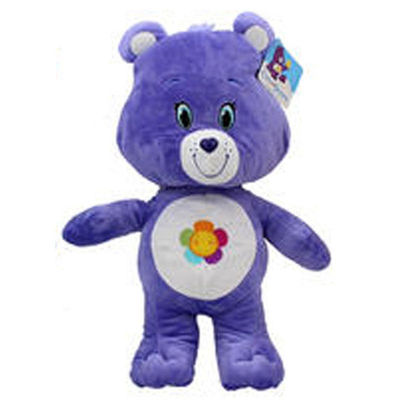 purple care bear with flower name