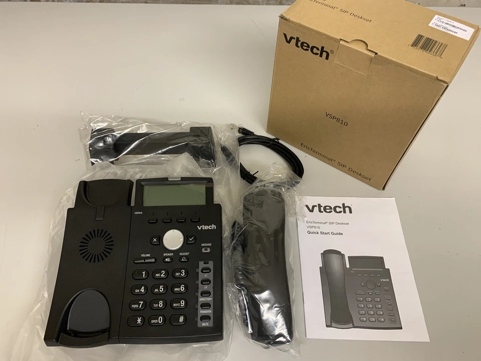 Vtech VSP810 ErisTerminal SIP Office Phone Desk Set - FREE SHIPPING - Image 4 of 4