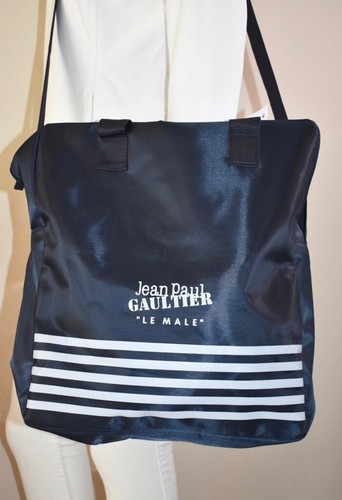 Gym Bag Navy Blue Stripe Duffle 