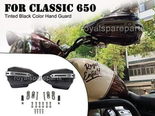 FIT FOR ROYAL ENFIELD CLASSIC 650 TINTED BLACK COLOR HAND GUARD
