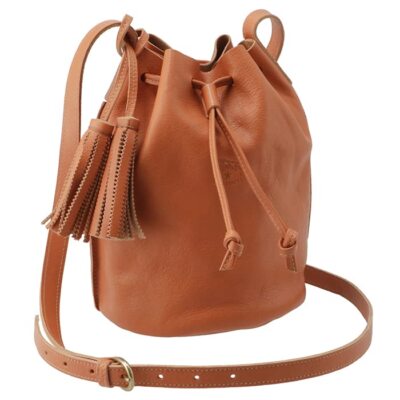 [IL BISONTE] Kordelzugbeutel STIBBERT BBU006 PV0001 CARAMEL