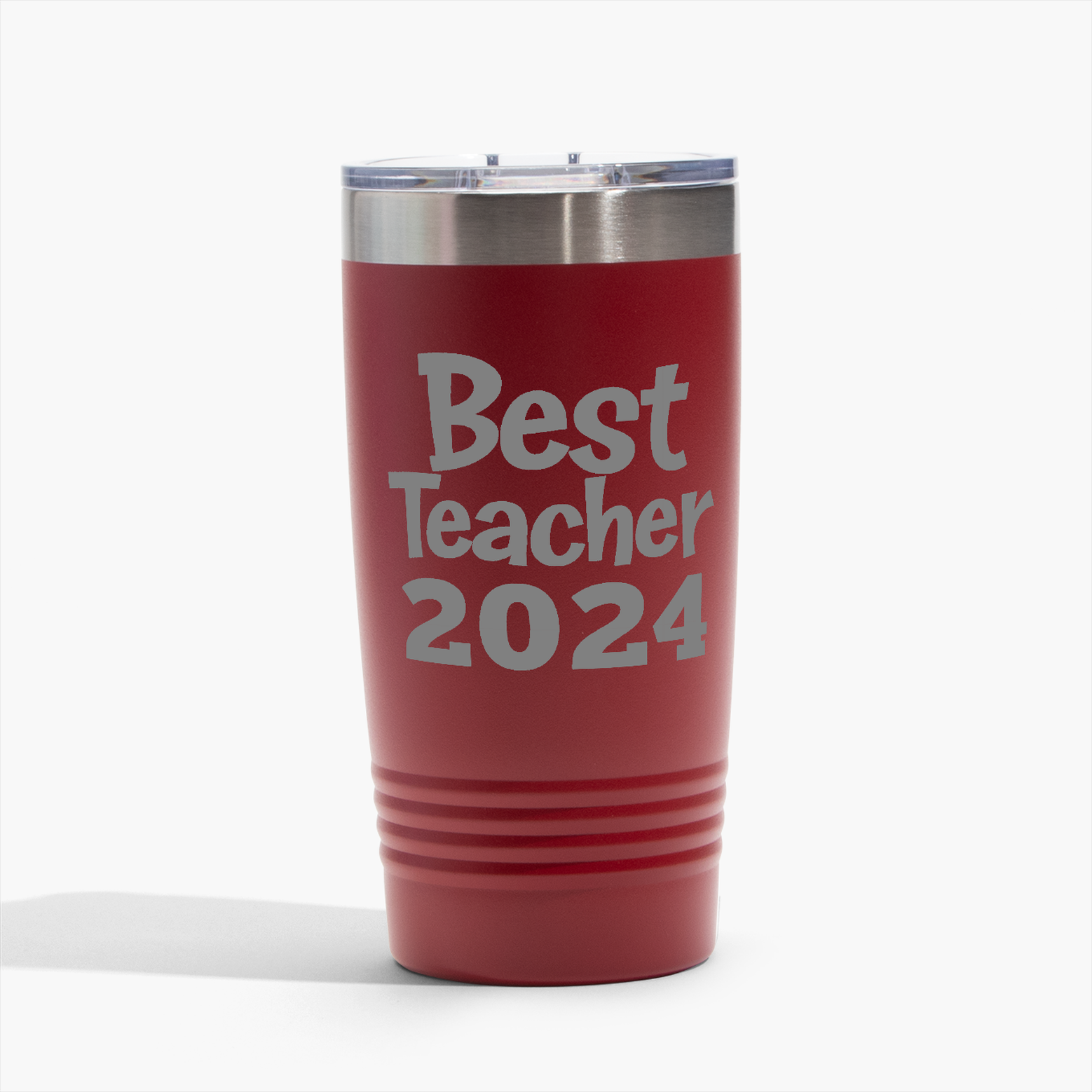 Best Teacher 2024 - Red 20oz Tumbler - Perfect for Gifts! Free Shipping!