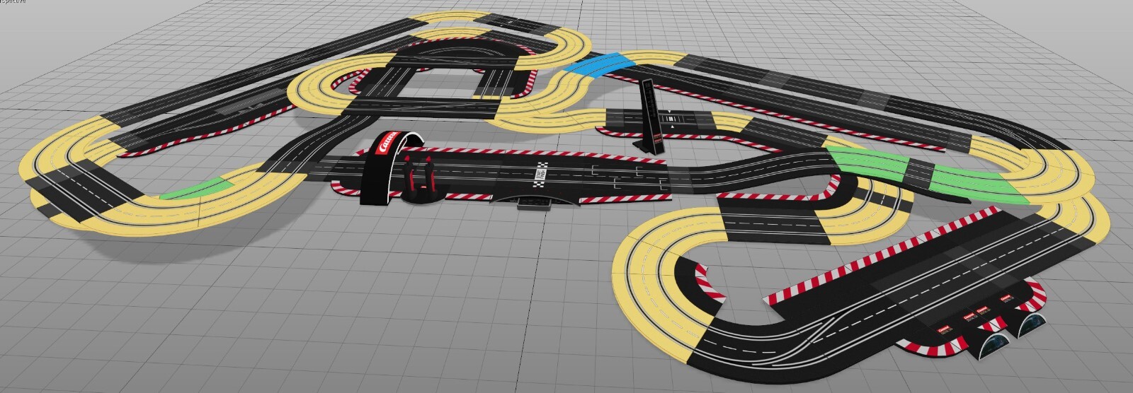 Modélisations circuits Carrera Evolution Digital plan de piste slot racing échelle 1 32