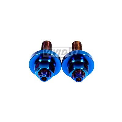 VividTi - Fits Honda B & H Series Titanium Cam Gear Stud Kit Raw Polished Burnt