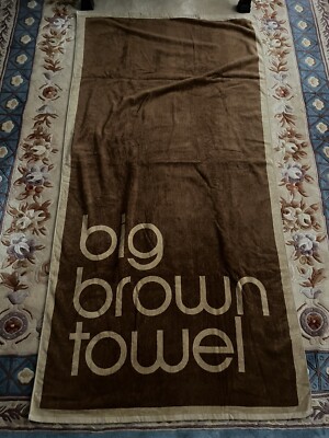 BLOOMINGDALE'S Big Brown Towel New Rare 36” X 72” Bloomies