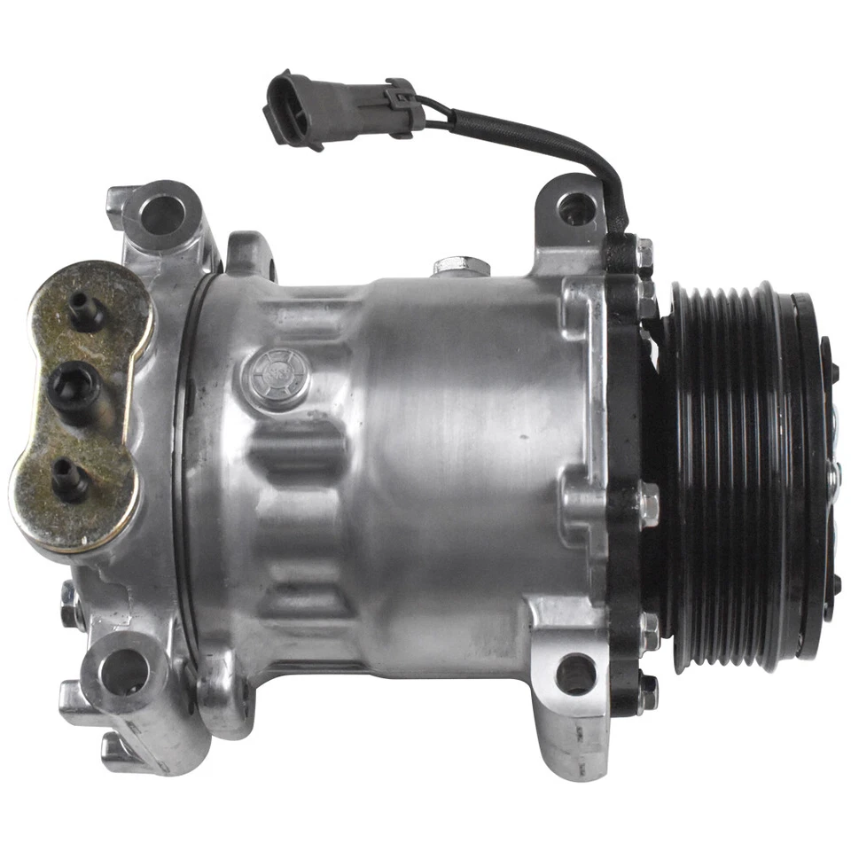 Compresor de aire acondicionado con embrague para Chevrolet C4500 C5500 Kodiak GMC Topkick 2003-2007 Foto 2 de 4