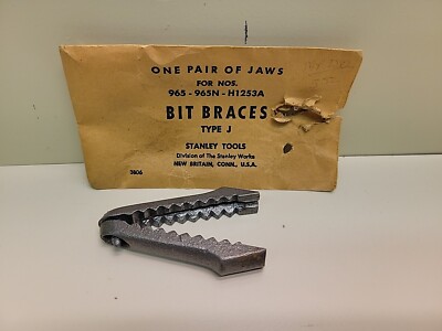 Stanley Bit Brace Jaws Type J 965 965N H1253A 2-1/2