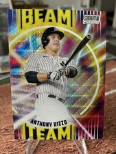 2022 Topps Stadium Club Chrome Anthony Rizzo SP Wave Refractor Beam Team Yankees