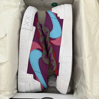 Size 9.5 - Nike KAWS x sacai x Blazer Low Purple Dusk