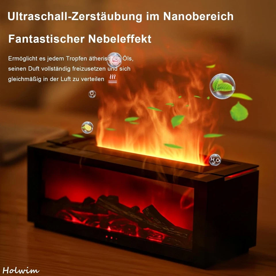 LED Kamin Aroma Diffuser für ätherische Öle beruhigende und entspannende Wirkung - Bild 2 von 4