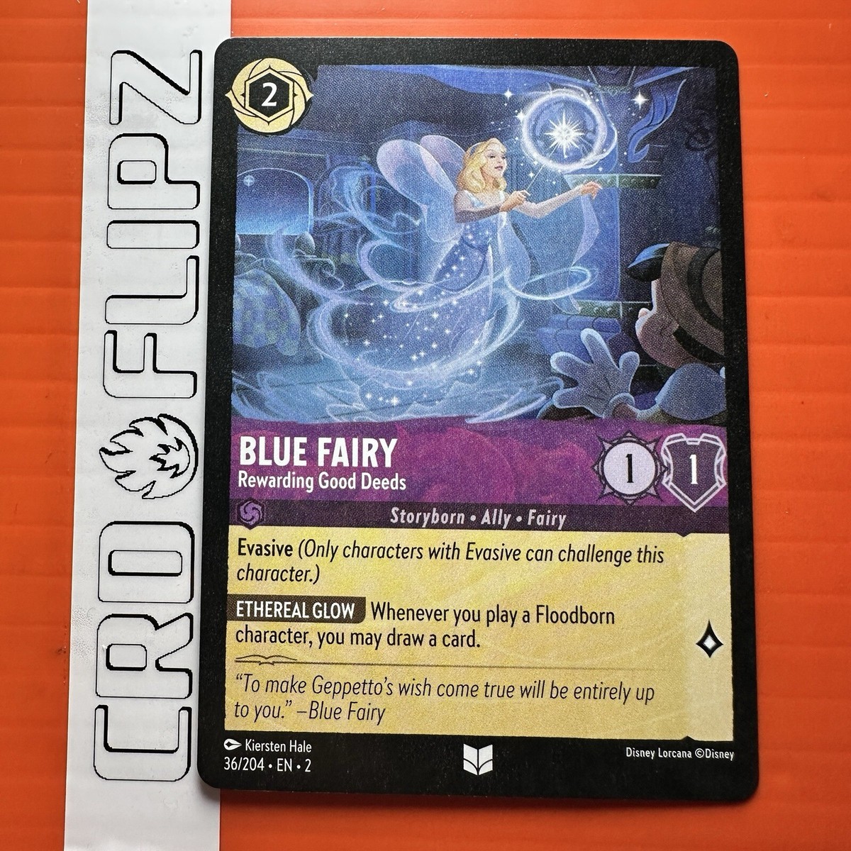 Lorcana Blue Fairy - Rewarding Good Deeds (36/216) Rise of the Floodborn NM 