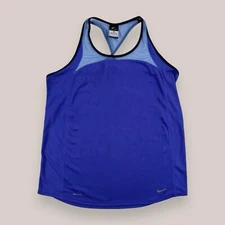 Nike Running Tank Top Racerback Dri-Fit Blue Lightweight Active Size Women's XL