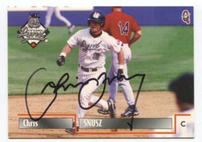 2000 Blueline Ottawa Lynx Chris Snusz Signed Card MLB Baseball