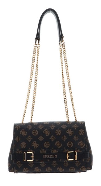 Guess Sestri Logo Convertible Flap Crossbody Bag UmhäNgetasche Tasche Mocha Logo-image