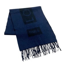 Louis Vuitton Scarf Authentic Echarpe Baroda Colo Navy/Black From Japan