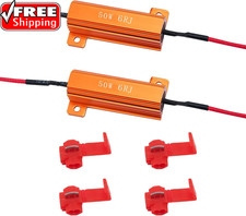 2Pcs 50W 6Ohm Load Resistors LED Turn Signal, LED Load Resistor Kit for Fix LED
