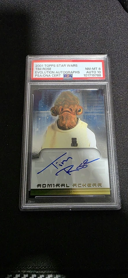 2001 Topps Star Wars Evolutions Admiral Ackbar Autograph - PSA 10 Auto, 8 Card - Image 2 of 3