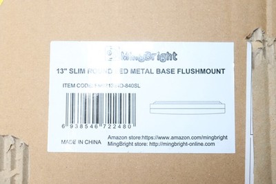 MingBright LED Flush Mount Ceiling Light 24W 1600LM Dimmable 4000K Cool White 