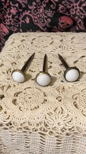 Antique/Vintage Porcelain Picture Nails - Lot of 3 