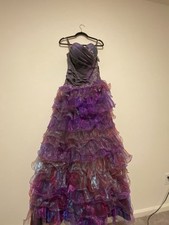 Purple Multi-colored Prom Dress