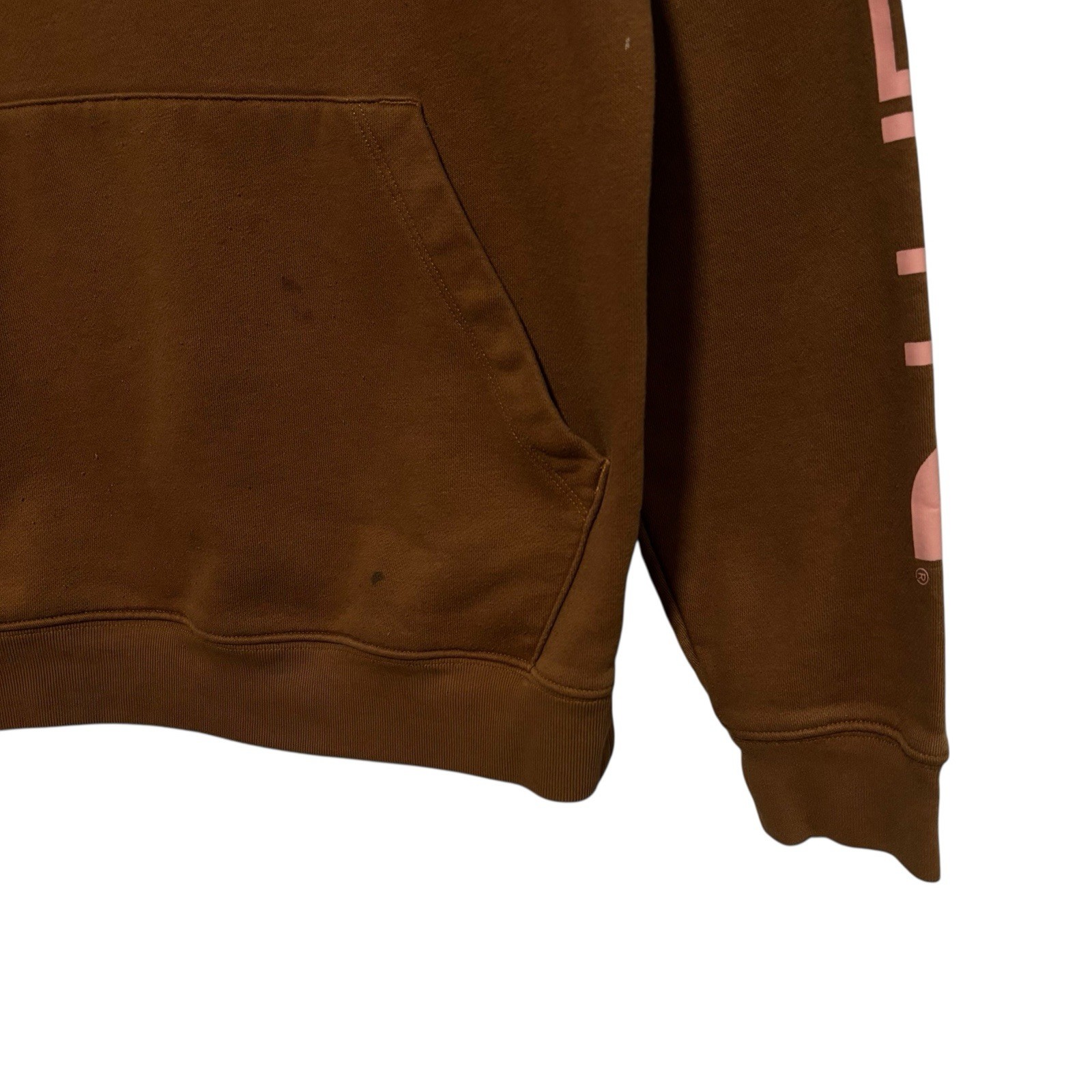 Carhartt Youth Kids Pullover Hoodie Brown *stained Size XL 19 x 24