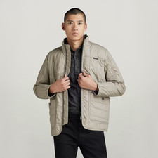 NWT $210 mEN'S G-Star Raw  Liner Overshirt Manor Polin Liner Overshirt Grey XL