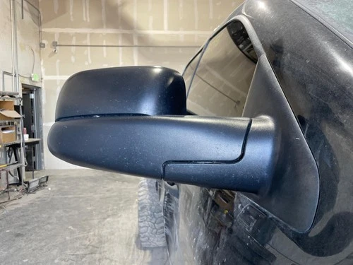 03-09 DPU2500 Door Mirror Power trailer tow RH heatedBlack Clearcoat-PX8