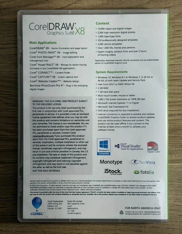 CorelDRAW X8 for Windows 10/11 – Graphic Suite – Used – With Serial Number - Image 3 of 4
