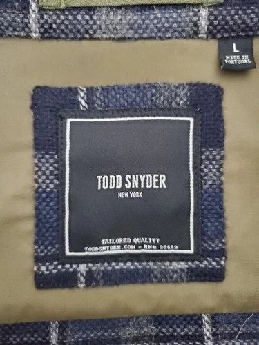 Todd Snyder Plaid Wool Utility Overshirt Jacket Size L Made in Portugal NWOT image 14