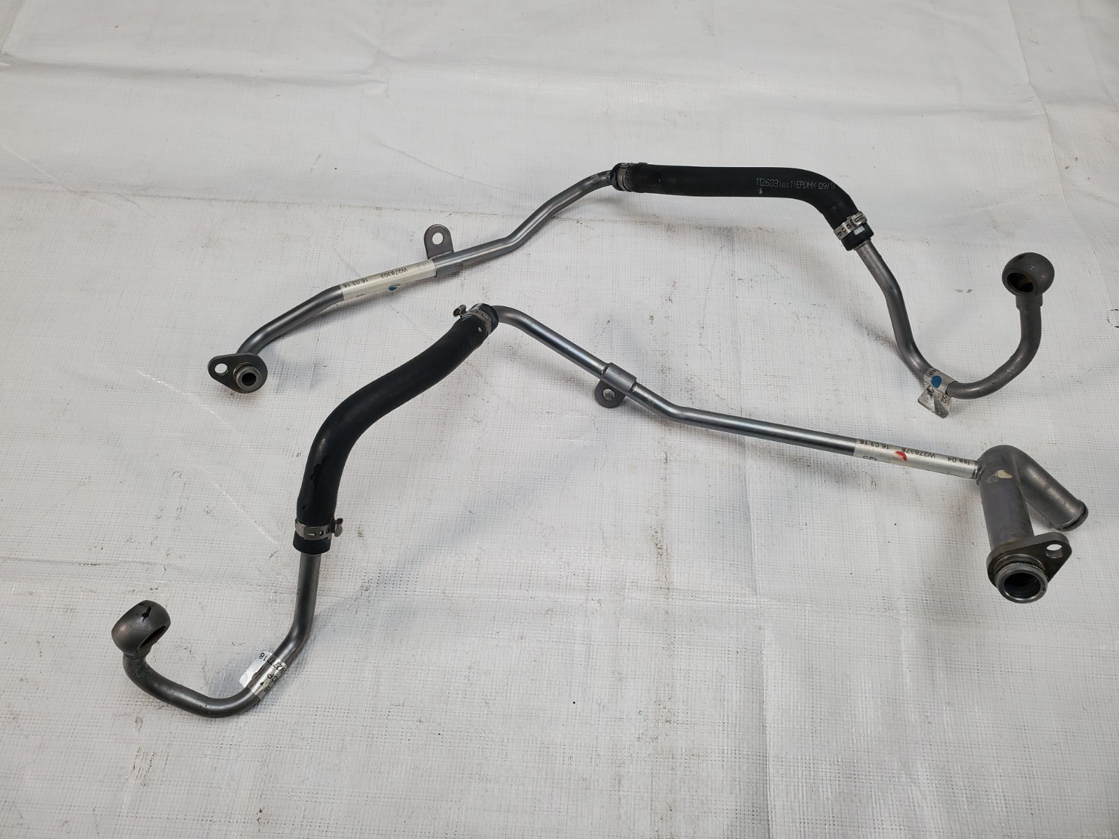 2017-2023 McLaren 720S Turbocharger Oil Line Pipe Pair 4.0 V8 M840T