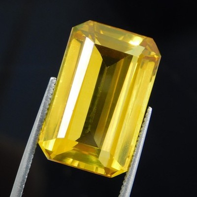 19,00 ct natürlicher Mogok gelb orange Painit zertifiziert Sammler lose Edels...