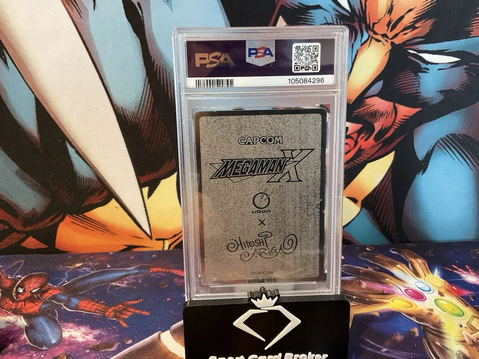🔥2022 UDON X ARIGA  MEGAMAN X -Alia Maverick Hunters LE Metal Plate Psa 7 - Image 4 of 4