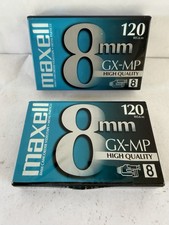 Maxell 8mm GX-MP High Quality 120 Camcorder Video Cassette Tapes Lot of 2