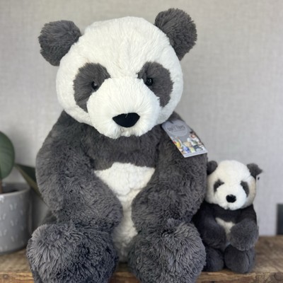 Jellycat Huge Harry Panda Cub Super Soft Panda Beanie Plush