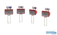Artitec Bausatz Briefkasten Rot-Grau (4X) 10.392