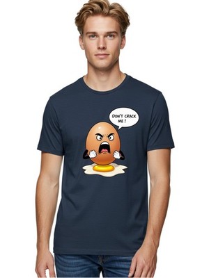 Egg-Don-T-Crack-Me Mens Graphic Tee, 100% Cotton, Casual Summer Wear