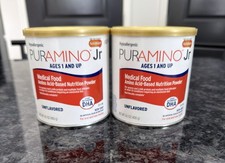2 Cans PurAmino Jr Unflavored 14.1oz Exp 10/2026 FREE SHIPPING