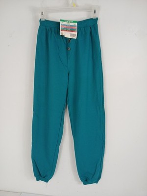 Vtg 80s Deadstock New Cheetah Sweatpants Youth Large 10/12 Green Light Jogger