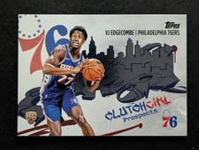 2025-26 Topps VJ EDGECOMBE RC Clutch City Prospects Philadelphia 76ers #CC-3