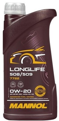 Mannol Motorenöl MN7722-1 Longlife 508/509 0W-20 1L