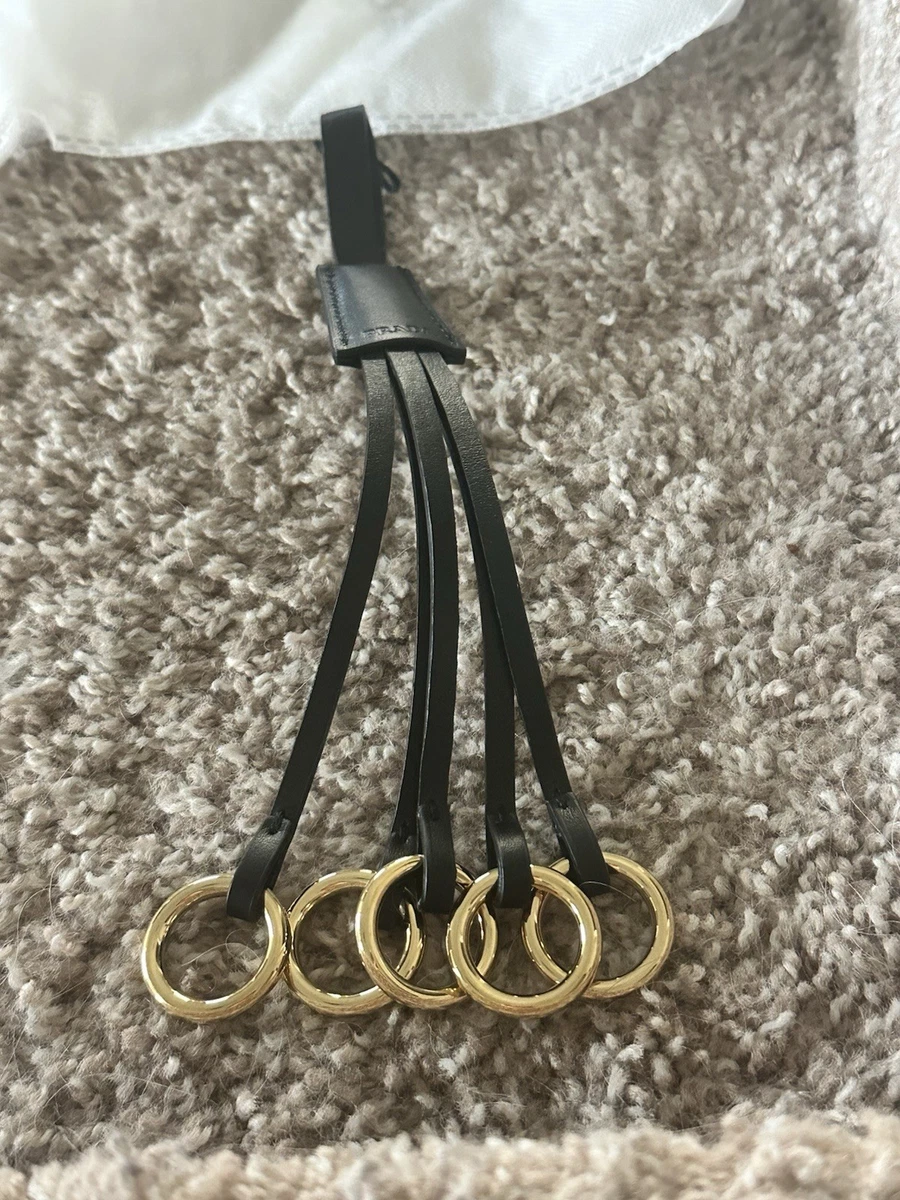 PRADA レザー編み込みキーリング 黒茶 PRADA Key Key Chains for Men for sale - eBay