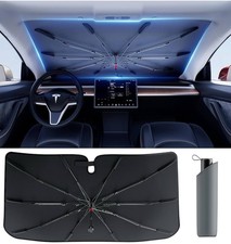 Upgrade DMJN Umbrella Windshield Sun Shade, Nano-Ice-Crystal Coatings 