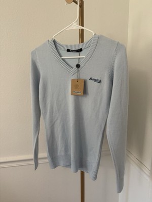 BERGANS OF NORWAY Women Arna Lady Genser Sweater 5453 Blue New With Tags XS