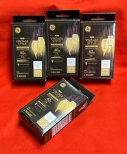 8pcs GE LED Vintage Style Amber Glass 40 Watt Dimmable Bulb 4 Boxes