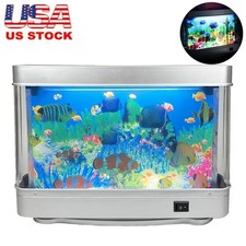 Fake Fish Tank Mini Fake Aquarium Artificial Tropical Fish Decorative Lamp