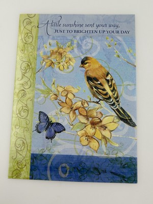 Get Well Soon Bird Butterfly Greeting Card American Heart Association