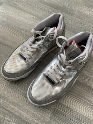 Nike Flight Squad Metallic Silver Men's shoes 679260-002 Size 9 / 42,5